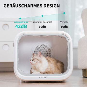 purplerain Fellpflege Trockner Automatischer Haustiertrockner für Katzen und Kleine Hunde