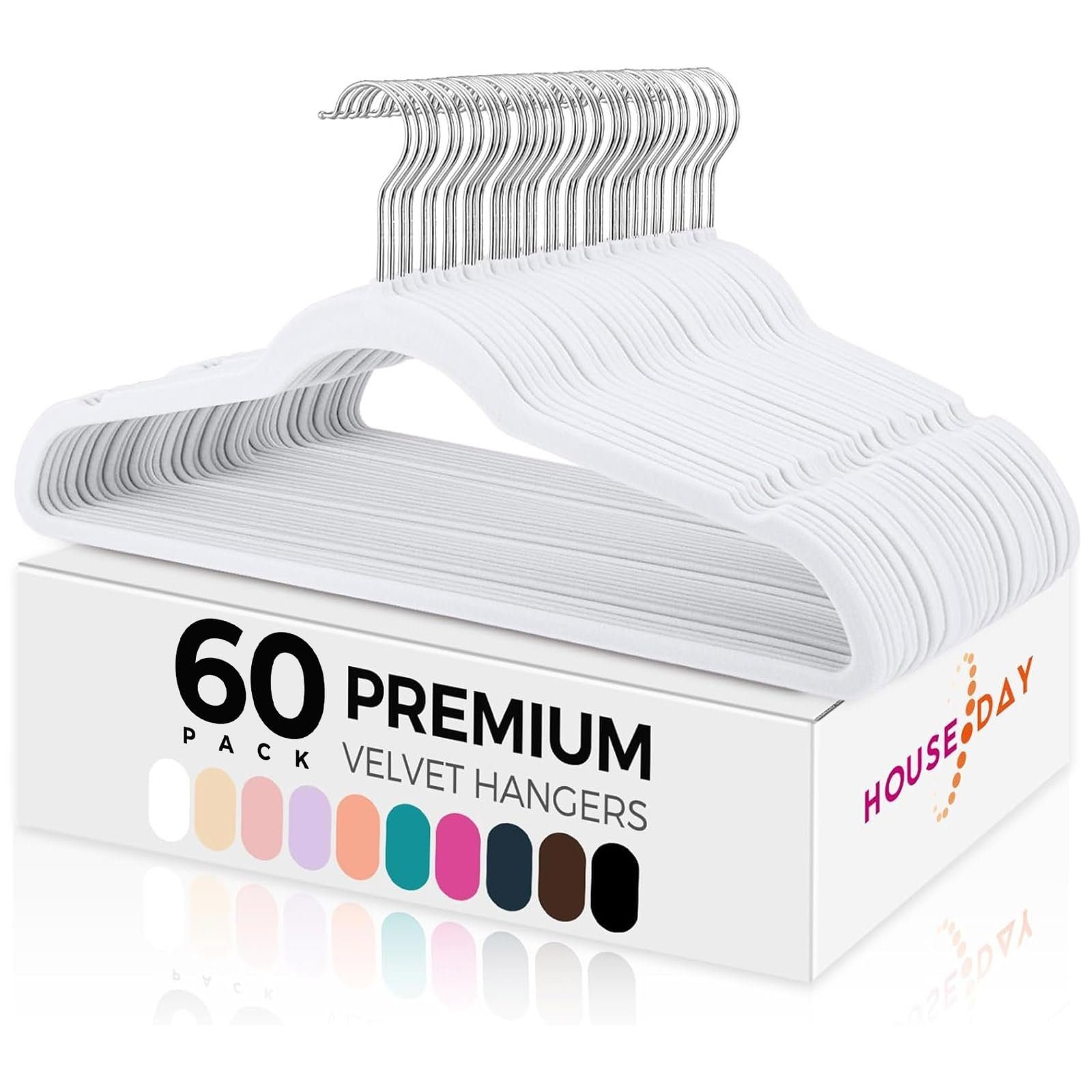 House Day Kleiderbügel Samt, rutschfest, (Packung, 60-tlg), mit 360° drehba günstig online kaufen