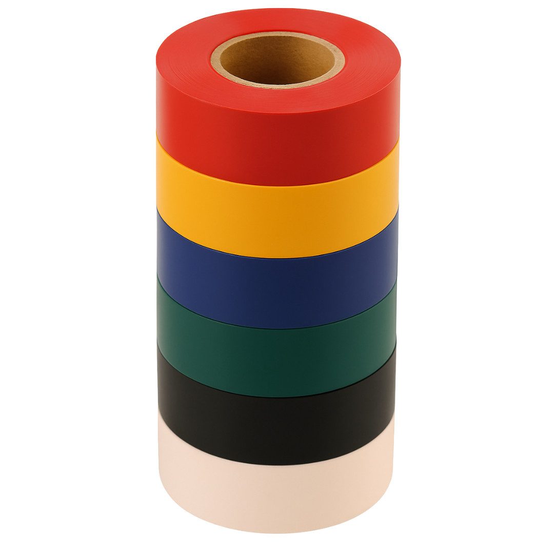 Beast Isolierband Isolierband Set 6 Farben 19mm x 5m PVC Isoband Klebeband (Set, 6-St) 6 Farben, PVC-Ausführung