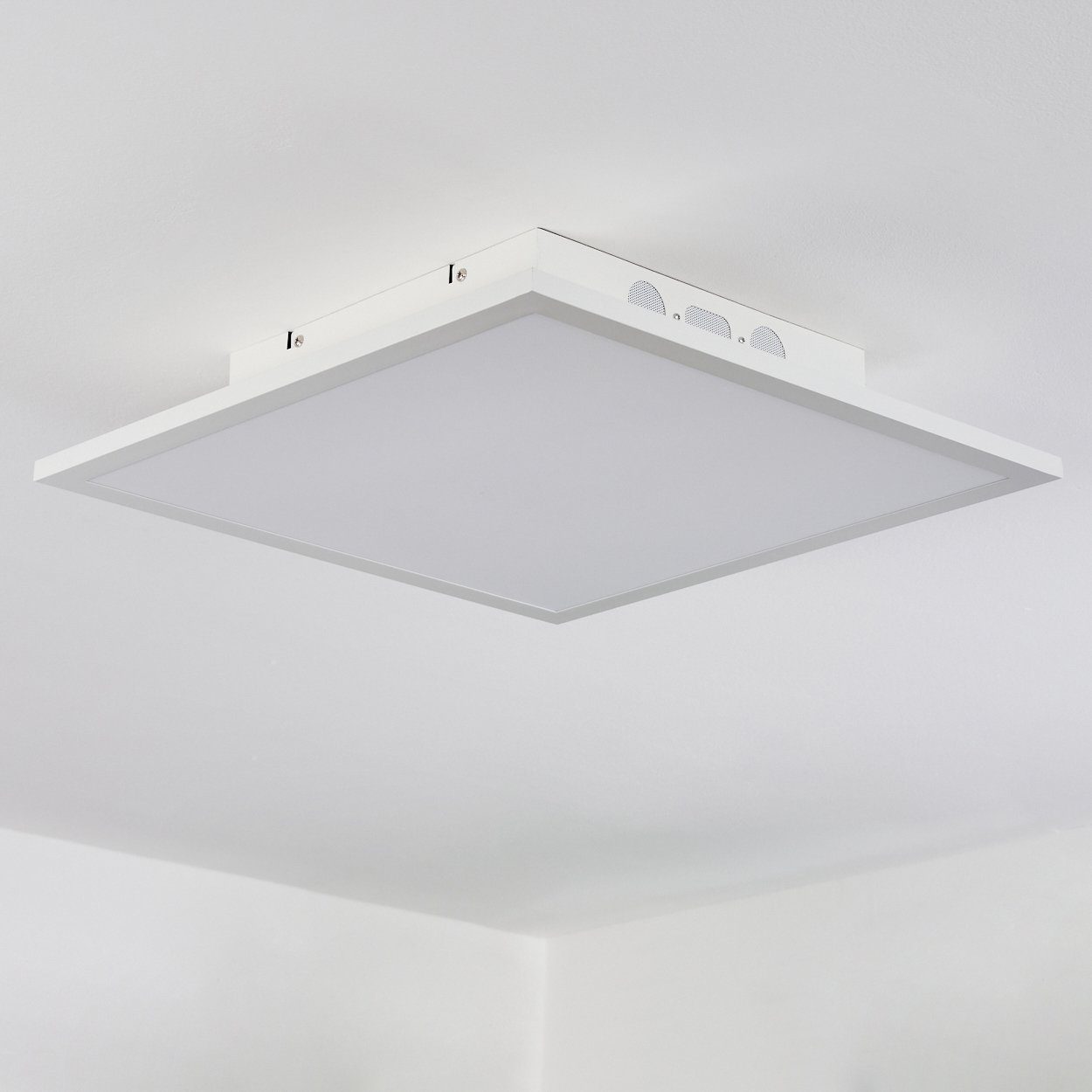 3000 Panel 120-1500 Fernbedienung,Bluetooth Kelvin, Deckenpanel Watt, Weiß/Holzoptik, Metall/Kunststoff, »Manarola« 24 hofstein dimmbares aus Lumen,