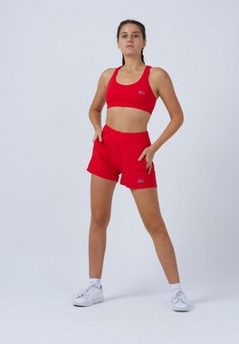 SPORTKIND Funktionsshorts Advantage Tennis Shorts mit Ballhalter Mädchen & Damen rot