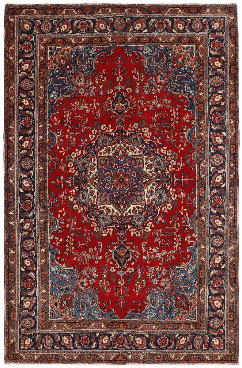 Orientteppich Mashhad 189x293 Handgeknüpfter Orientteppich Nain mm Trading, / Perserteppich, 12 Höhe: rechteckig