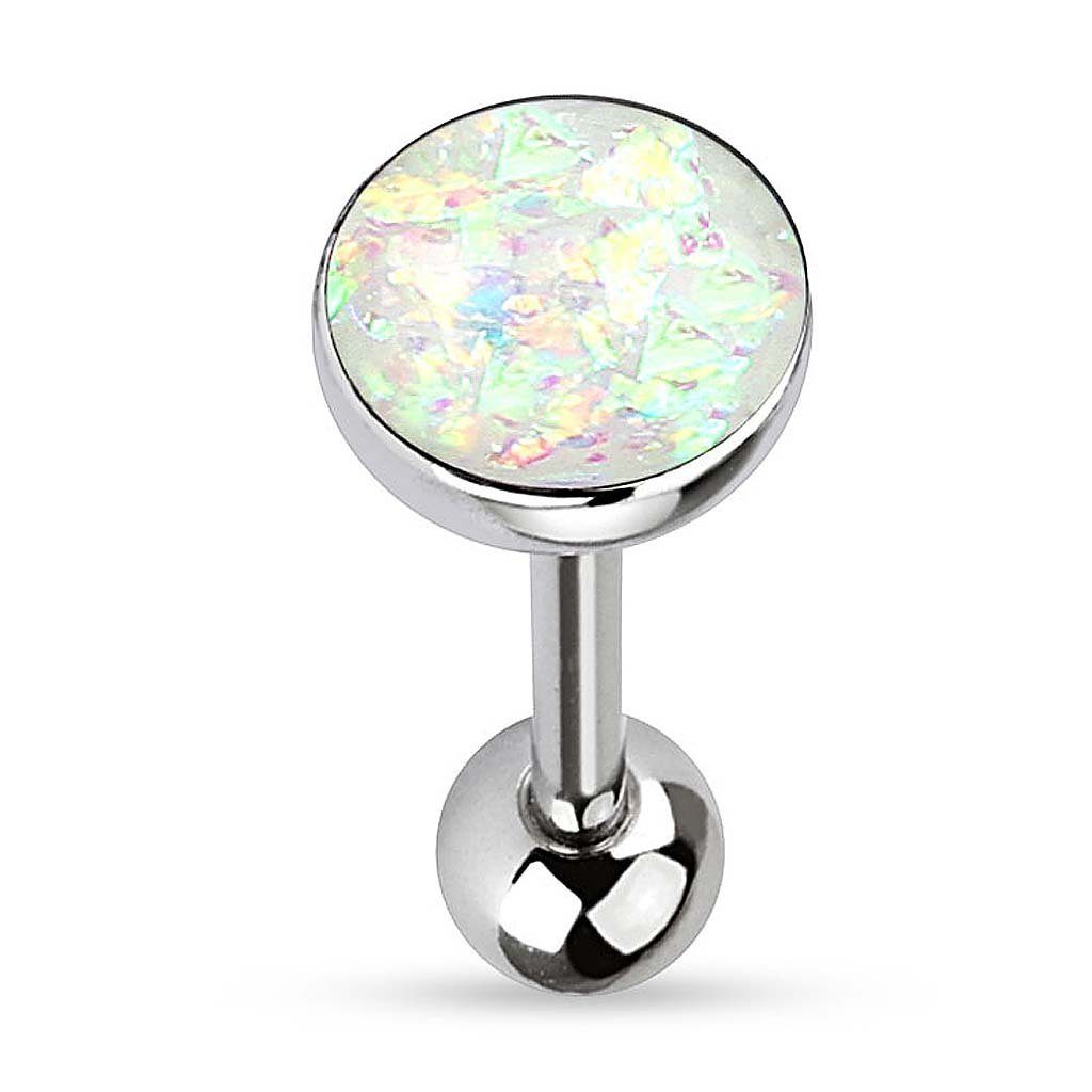 Taffstyle Piercing-Set Zungenpiercing Kugel Multi Opal Kristall Glitter, Pi günstig online kaufen