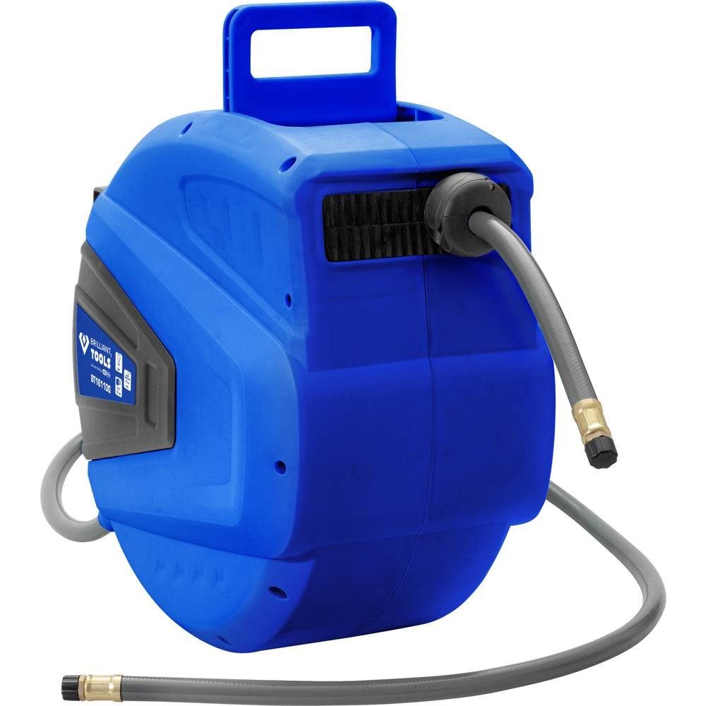 Brilliant Tools Druckluftschlauch Automatischer Druckluftschlauch-Aufroller, Ø 10 mm x 15 m BT161100