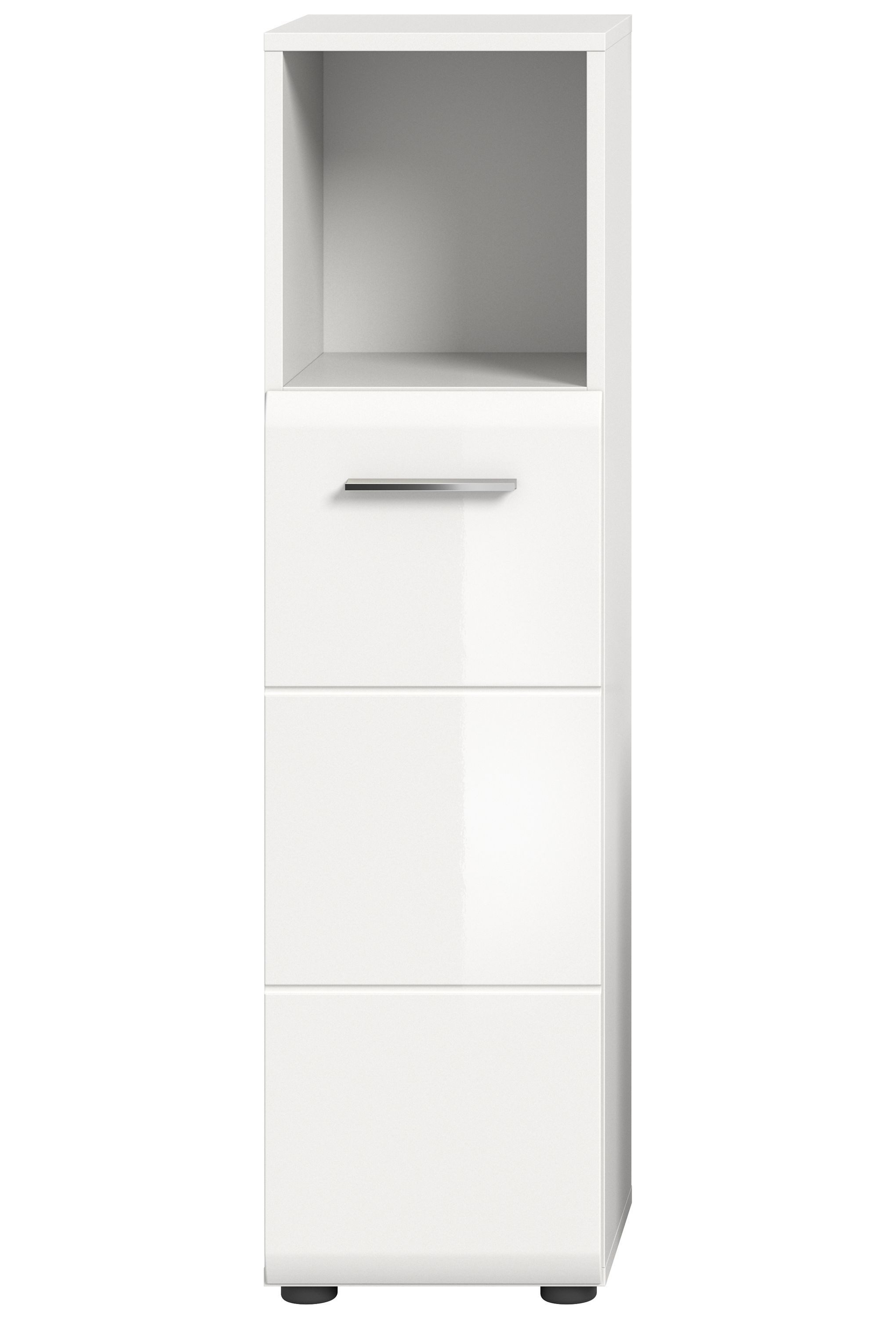 xonox.home Stauraumschrank Weiß Hochglanz Melamin Modern günstig online kaufen