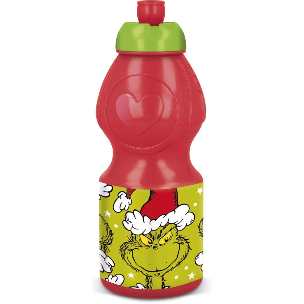 Javoli.com Trinkflasche Der Grinch Christmas Mischief Plastiksportflasche 400 ml