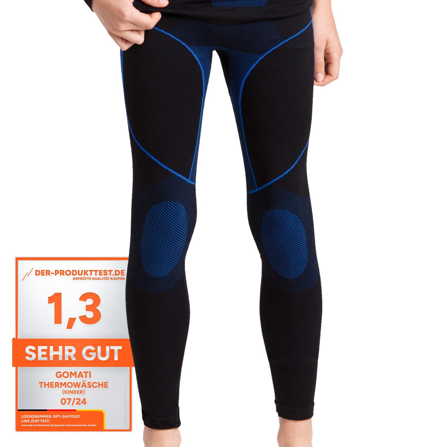 Gomati Thermounterhose Kinder Ski Thermo Funktionswäsche lange Unterhosen Seamless