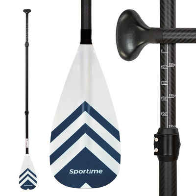 Sportime SUP Carbon Fiberglas Paddel SUP-Paddel, Für Anfänger und fortgeschrittene Stand-Up Paddler