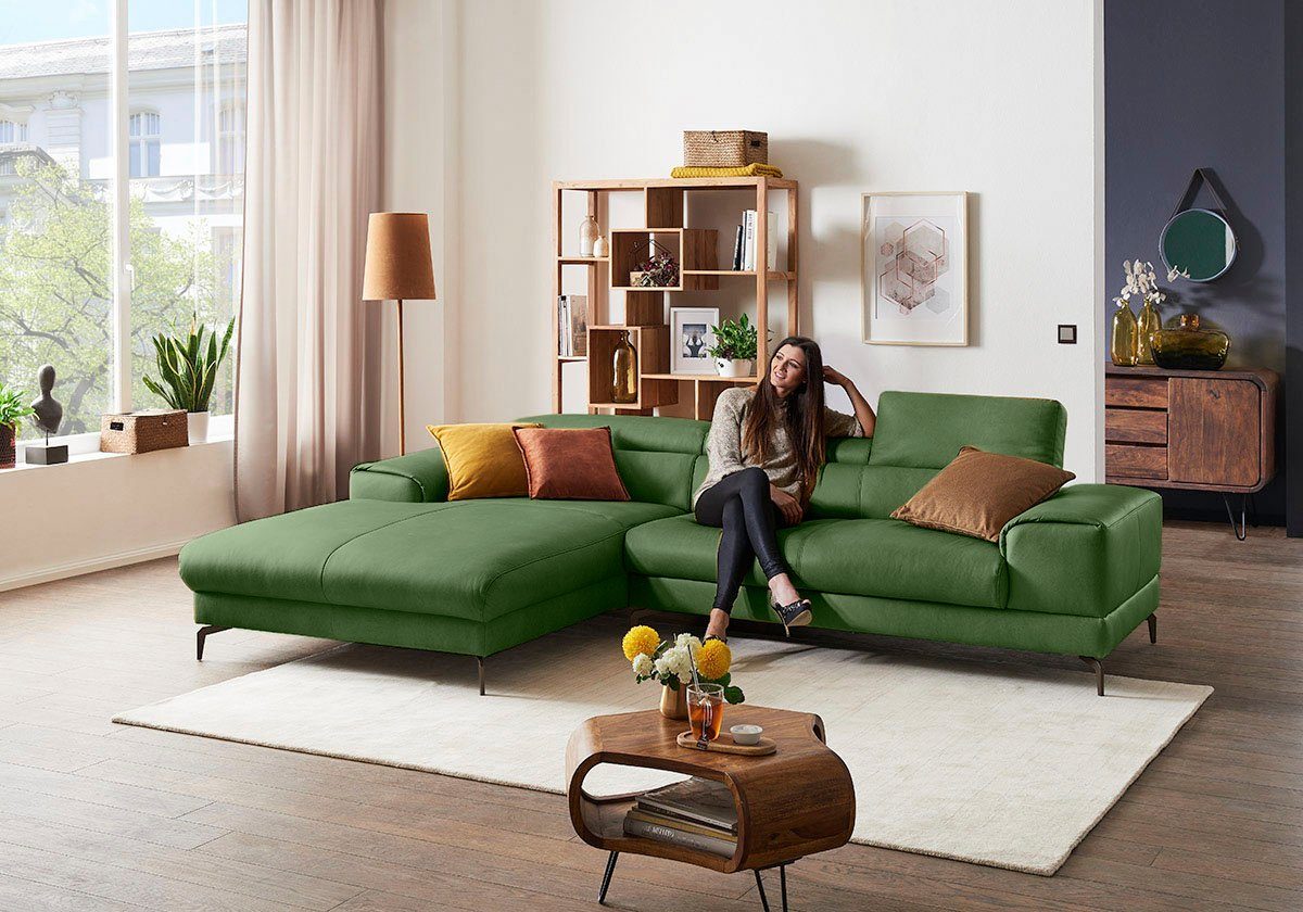 W.SCHILLIG Ecksofa "piedroo, Designsofa mit tollem Sitzkomfort, L-Form", Ko günstig online kaufen