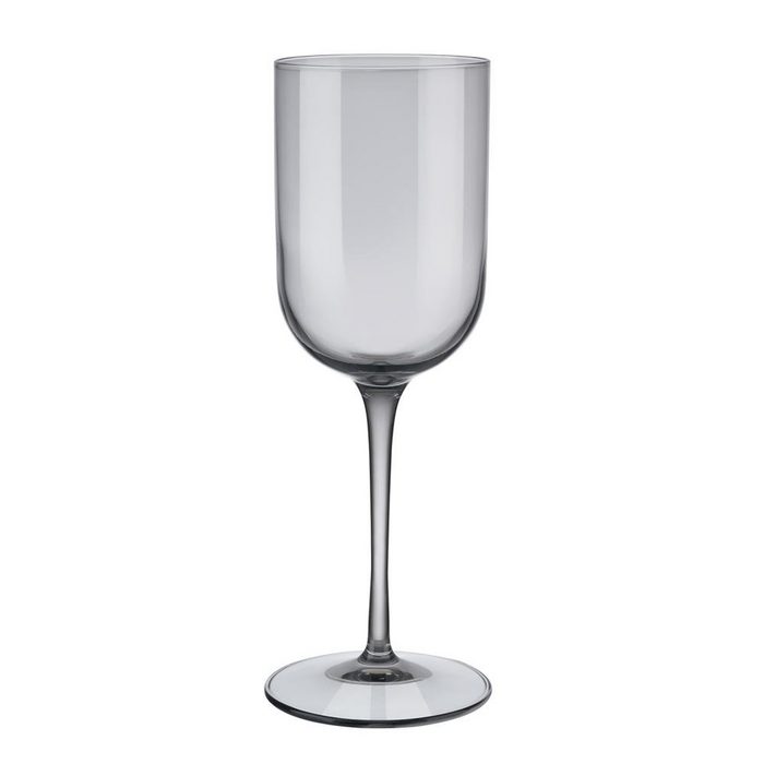 BLOMUS Weißweinglas FUUM Set 4 Weißweingläser Weinglas Wein Glas Glas farbig Smoke 280 ml Glas