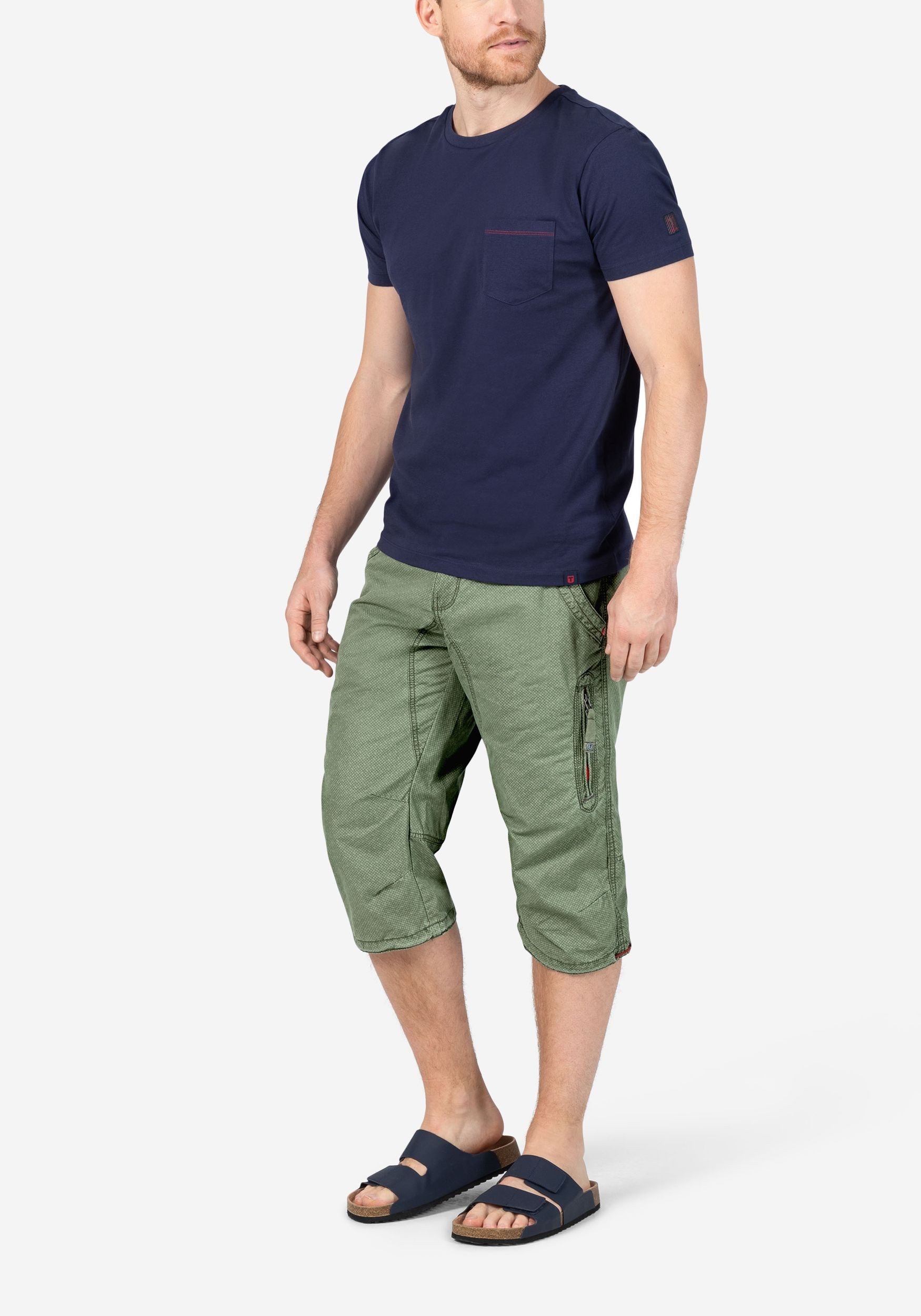 TIMEZONE Chinoshorts Kurzes Design Herrenhose mit Gürtel und Cargo-Taschen Regular ConnorTZ Short