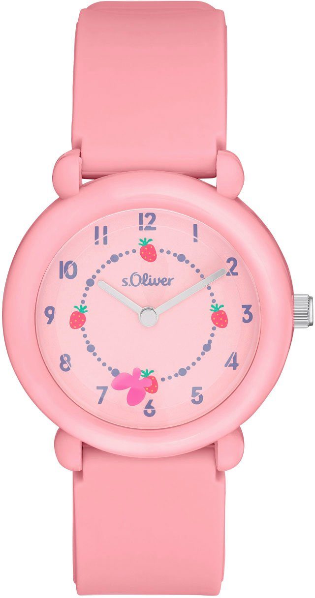 s.Oliver Quarzuhr 2036532, ideal auch als Geschenk, Zauberhafte Armbanduhr  für Mädchen