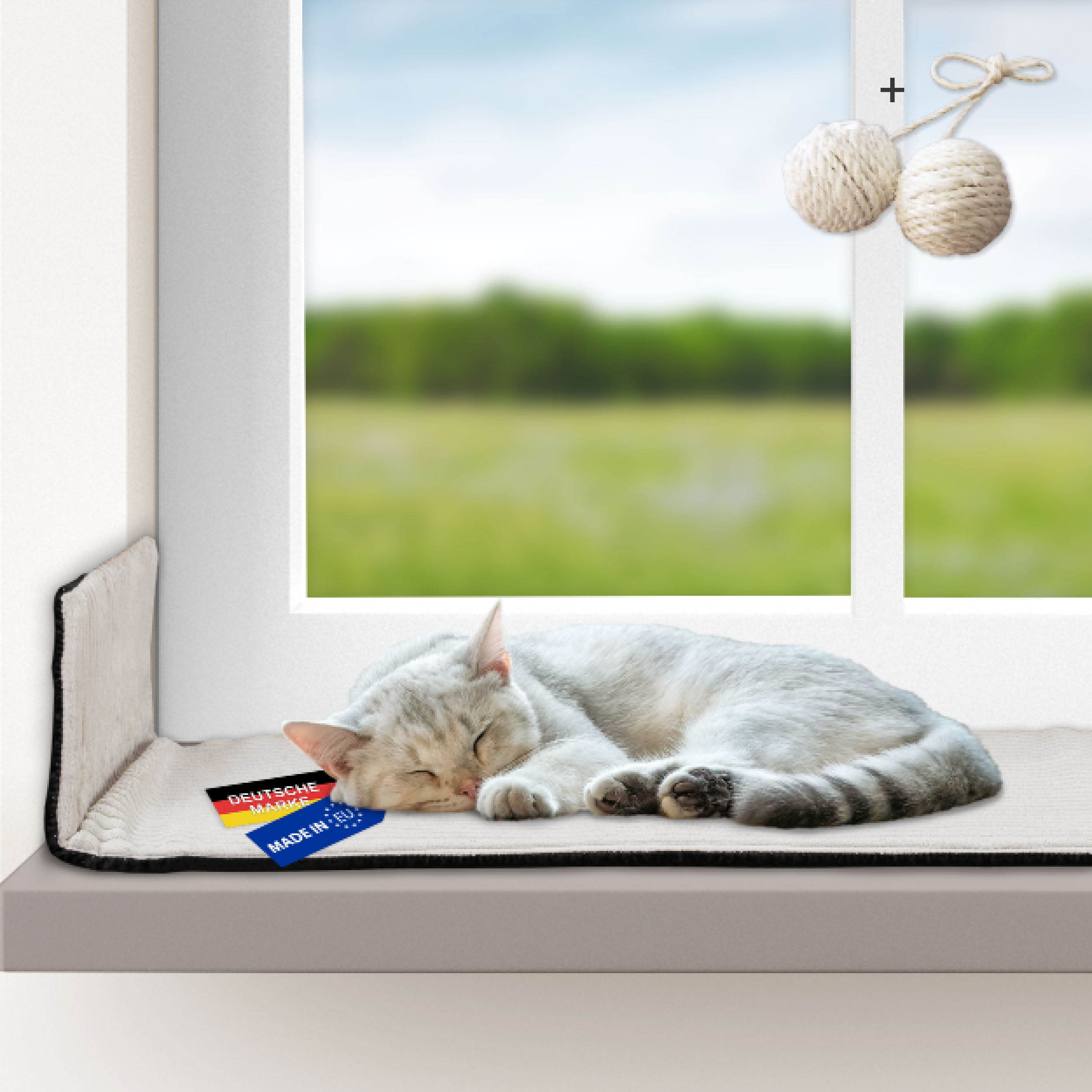 Rohrschneider Tierkissen Katzen Fensterliege selbstwärmende Katzendecke Katzenbett 2 Größen