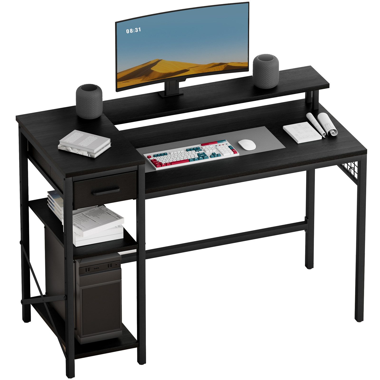 Oak&Tea Kinderschreibtisch Computertisch, Bürotisch mit Schubladen günstig online kaufen