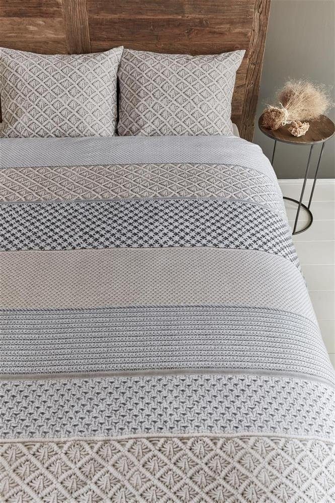 Rivièra Maison Dekokissen Boho Dream Grey 80X80 Grau Renforcé 80 x 80 cm 1 Kissenbezug