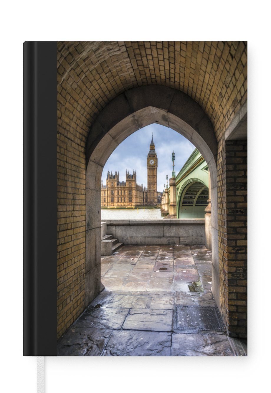 Westminster Notizheft, of in, Tagebuch, MuchoWow A5, Notizbuch Houses die 98 Merkzettel, Seiten, Journal, Blick und die Parliament auf Bridge Haushaltsbuch
