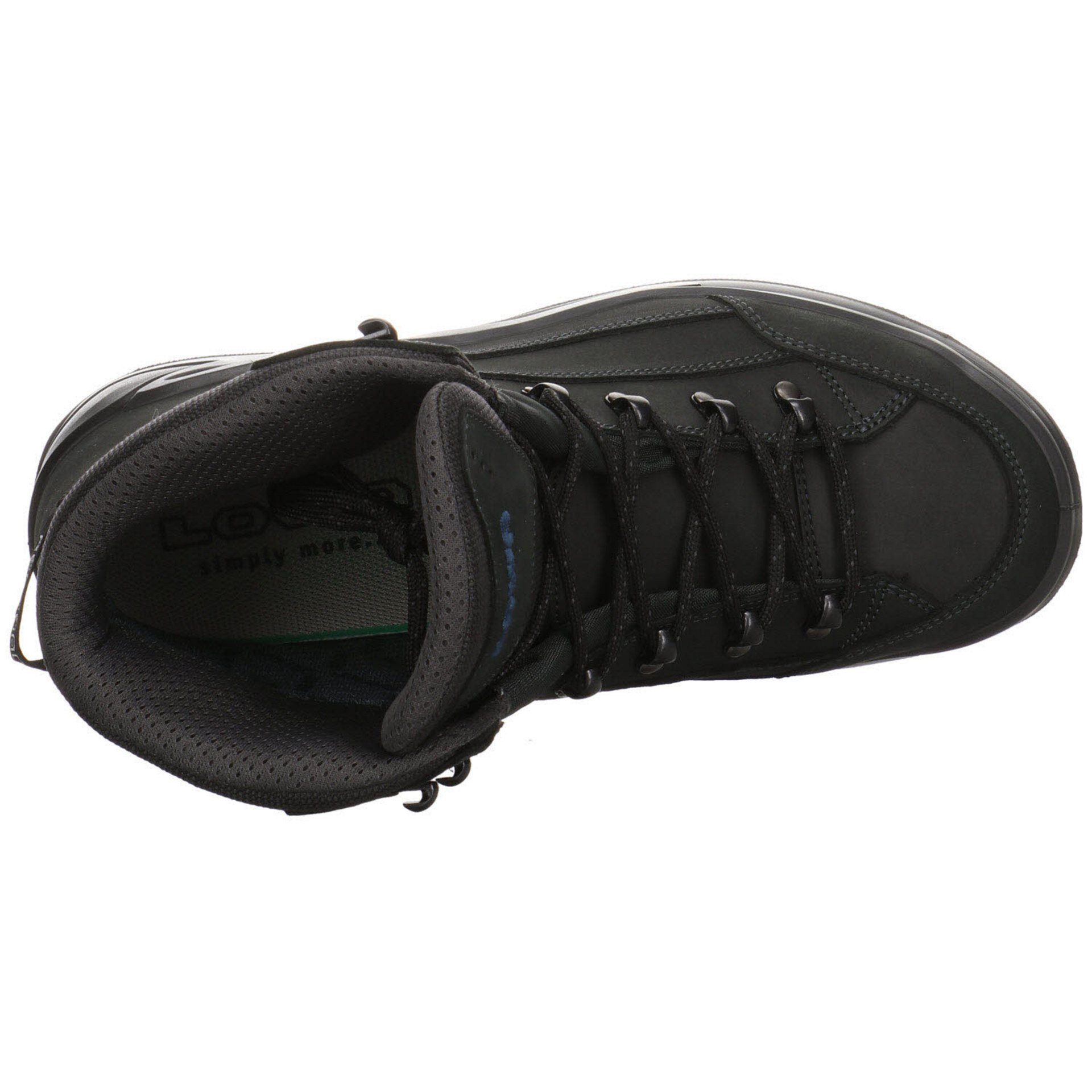 Lowa Herren Outdoor Schuhe Renegade GTX Leder-/Textilkombination Outdoorschuh mid Wanderschuh anthrazit/stahlblau