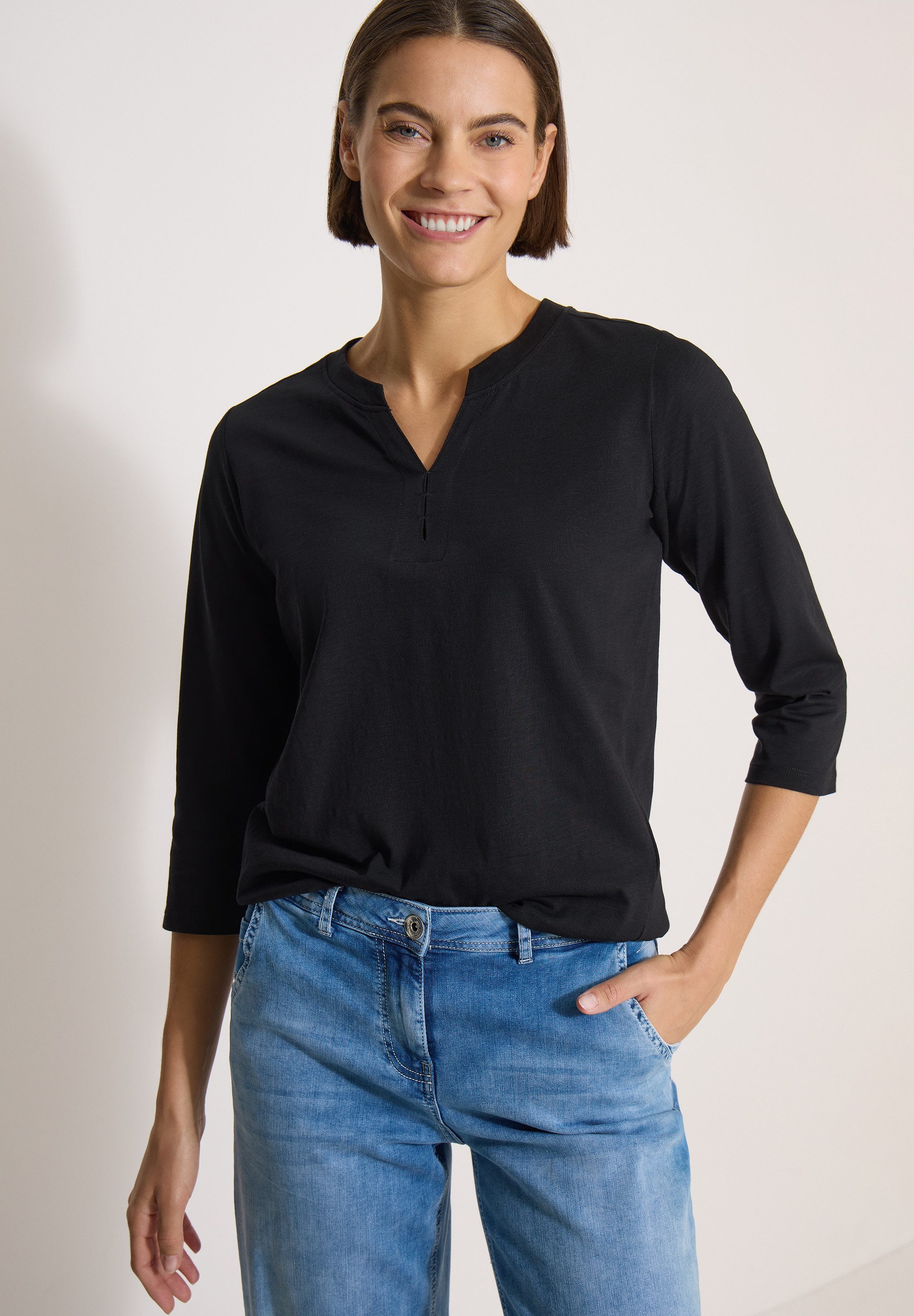 CECIL Tunikashirt aus reiner Baumwolle