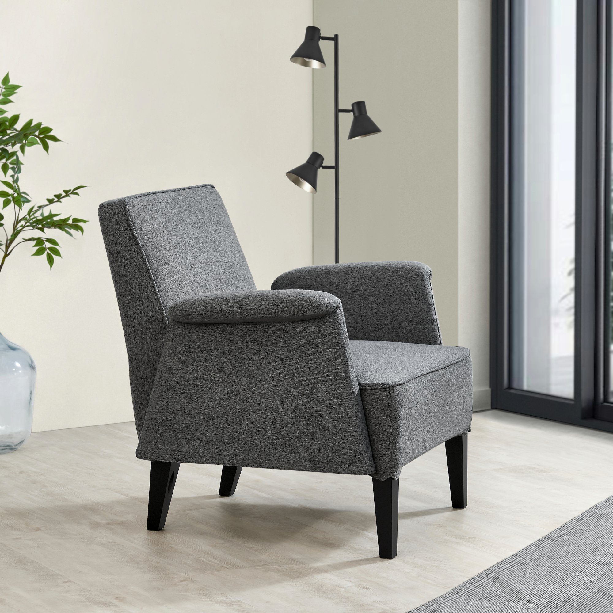 en.casa Sessel, »Diespeck« Polstersessel Holz 82x79x77 günstig online kaufen