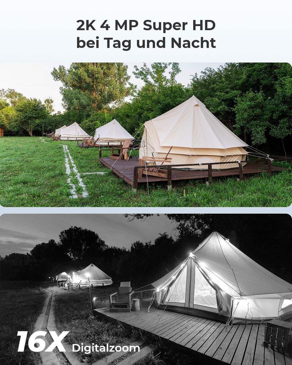 Reolink Überwachungskamera 2K 4MP 3G/4G LTE (Innenbereich, Außenbereich, 1 x Go Series, 1 x Solarpanel, Personen-/Autoerkennung,Hochwertige Nachtsicht, Akku-/Solarbetrieb)