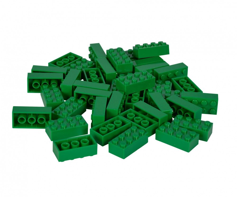 Androni Androni Blox 40 Bausteine grüne 8er Steine in Dose Spielbausteine