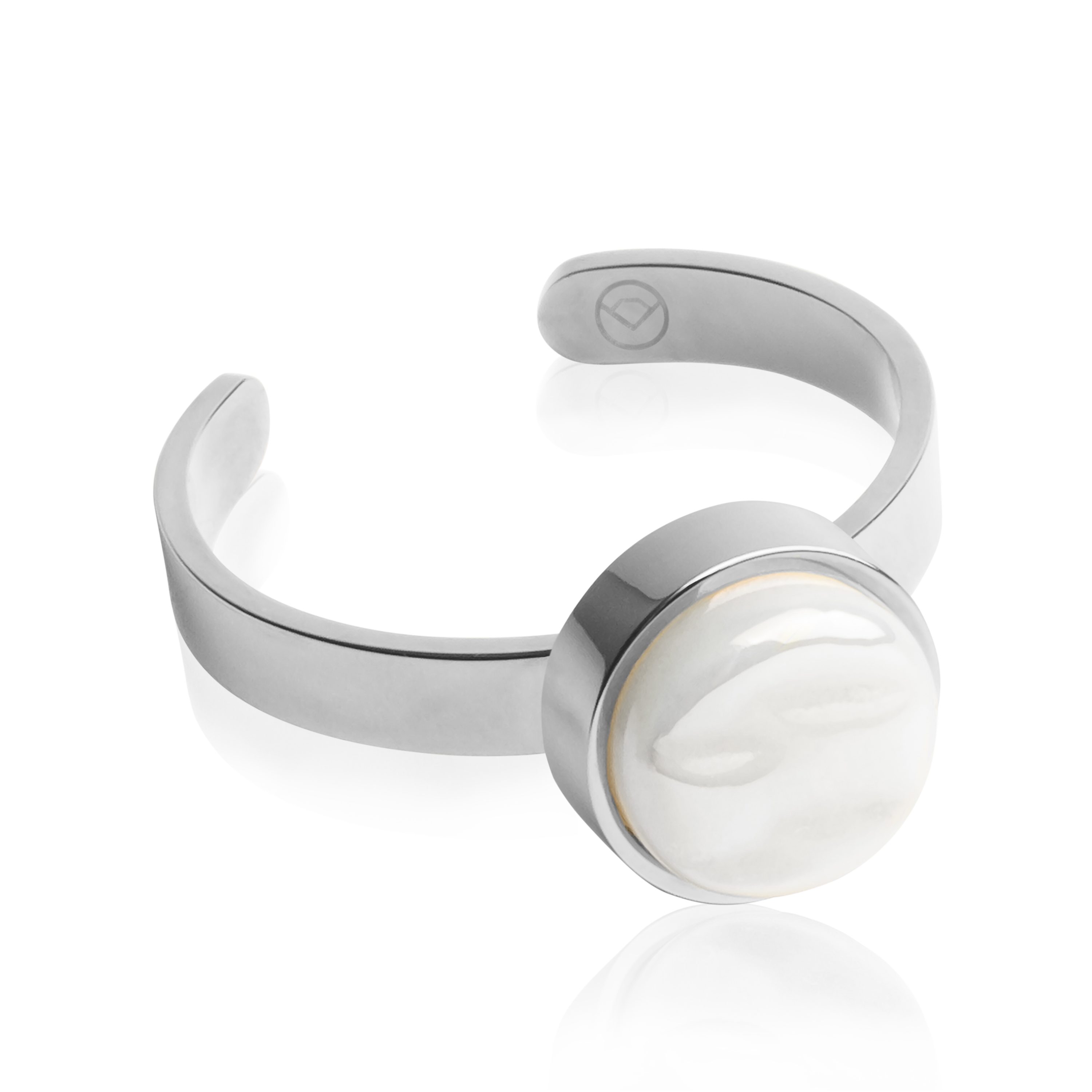 ALEXASCHA Fingerring Verstellbarer Ring mit Stein • 8mm