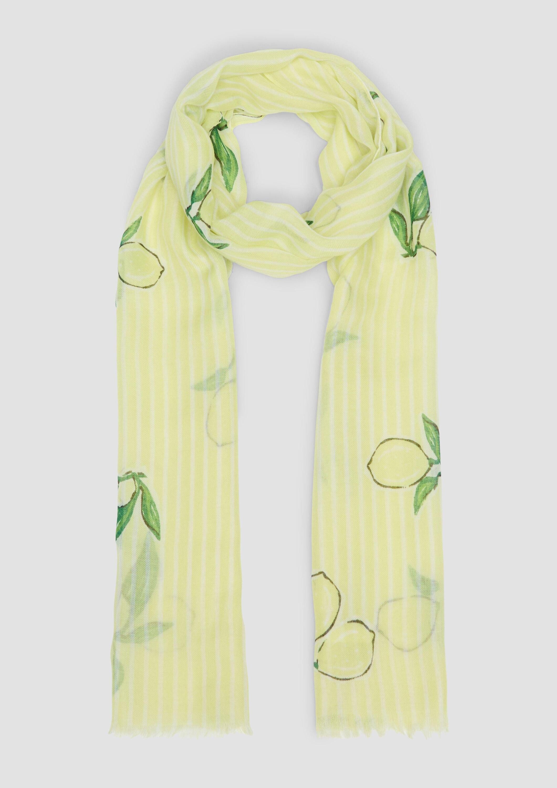 s.Oliver Schal Tuch, Schal aus Webware mit Allover-Muster