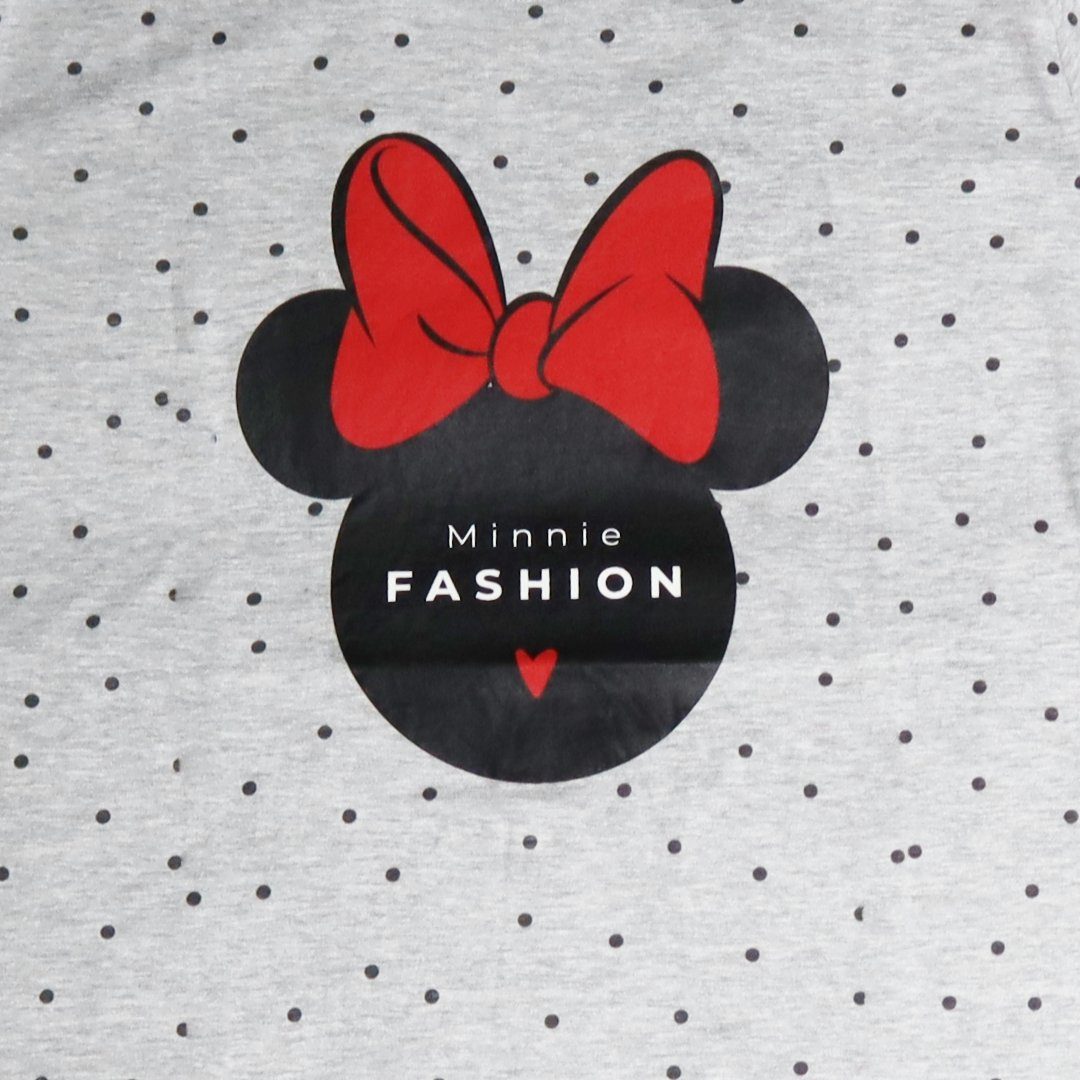 Maus Damen Schlafshirt kurzarm Grau Nachthemd bis Gr. Pyjamaoberteil Disney XS Minnie Disney XL