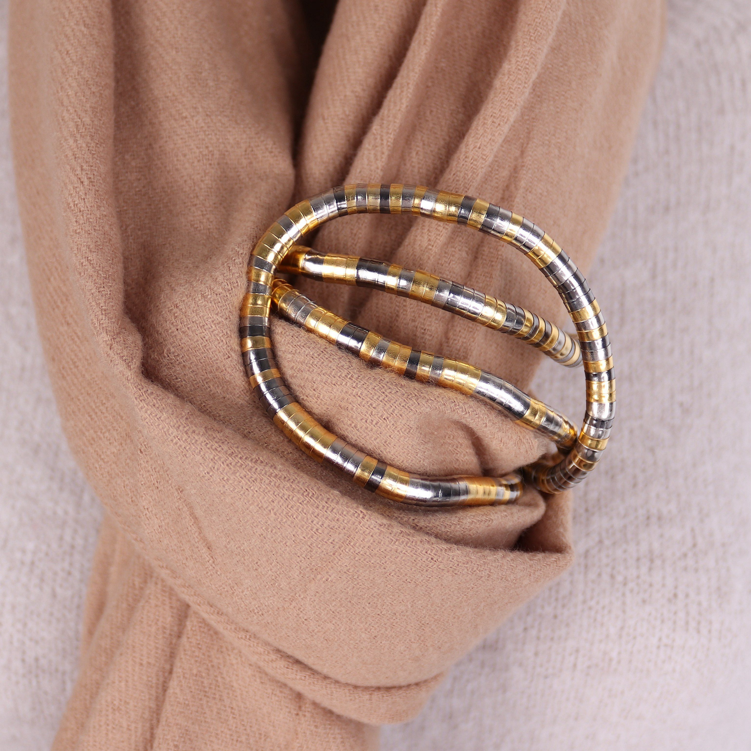 MIRROSI Brosche Damen Schal Clip Ring – Eleganter Schalhalter & Tuchring (m günstig online kaufen