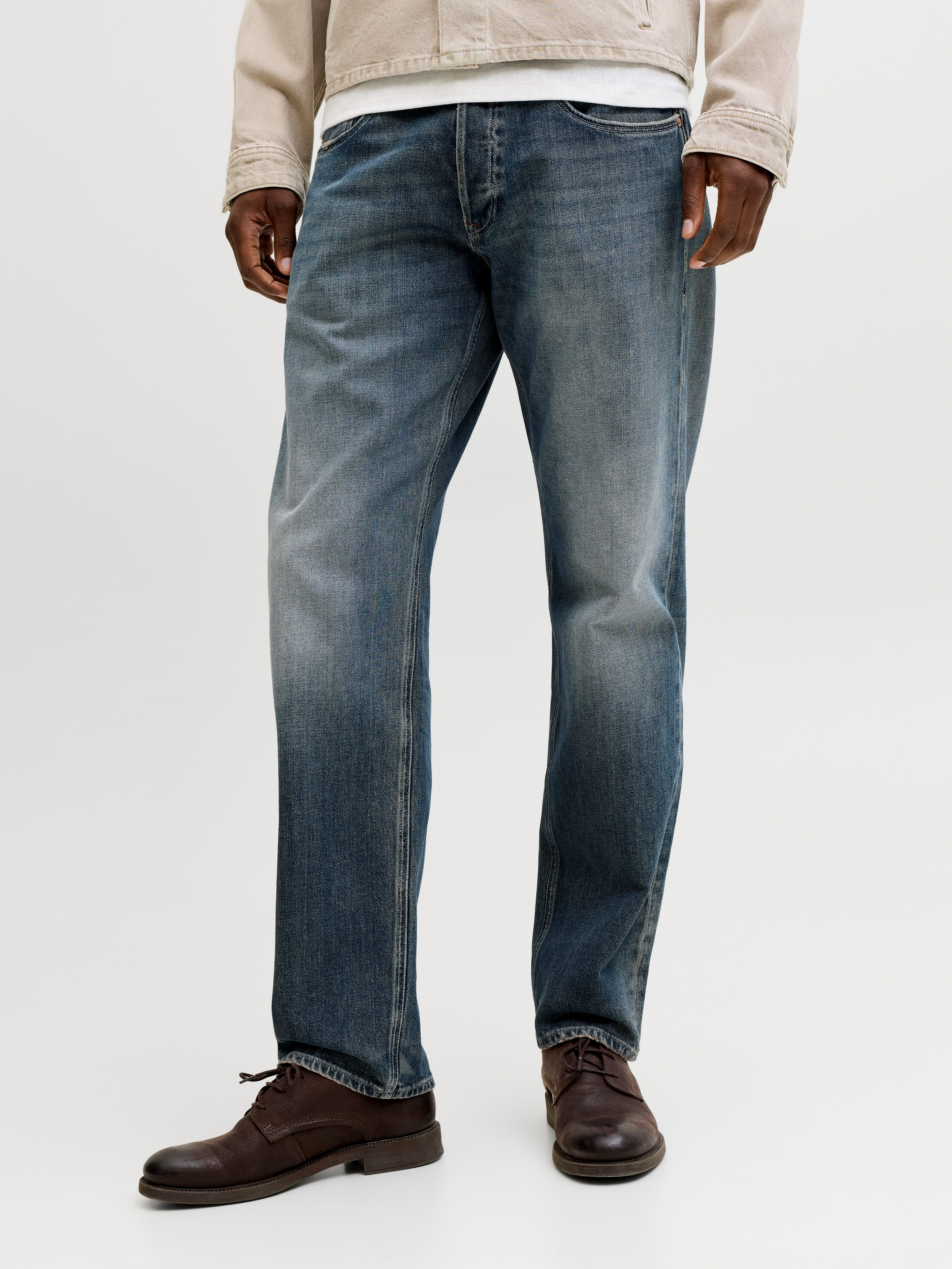 Jack & Jones Tapered-fit-Jeans JJIMIKE JJWELLS JJ Baumwollmischung, comfort fit