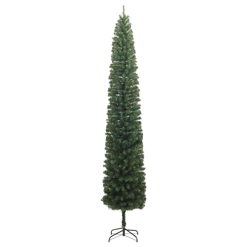 vidaXL Künstlicher Weihnachtsbaum Weihnachtsbaum Schlank mit Ständer 270 cm PVC