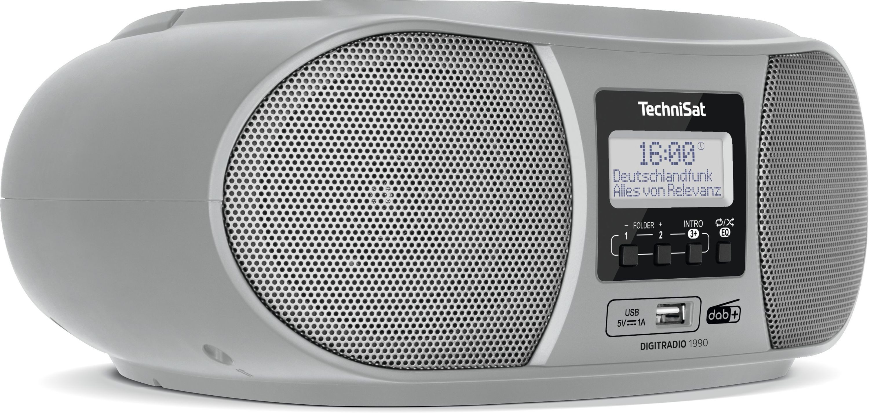 TechniSat DIGITRADIO 1990 Digitalradio (DAB) (Digitalradio (DAB), FM-Tuner mit RDS, 3 W, CD-Player, Bluetooth)