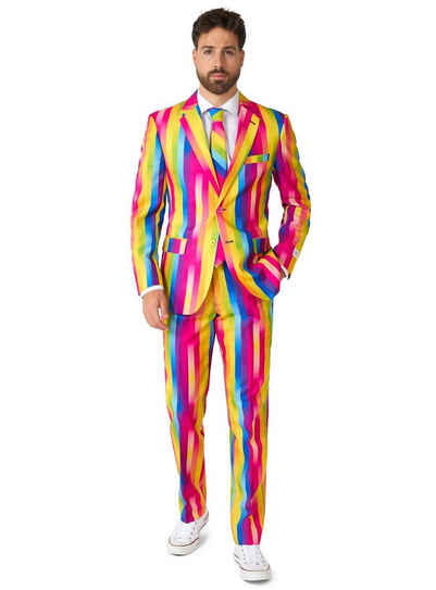 Opposuits Partyanzug Rainbow Glaze Anzug, Anzug mit Regenbogenfarben zu Dahinschmelzen