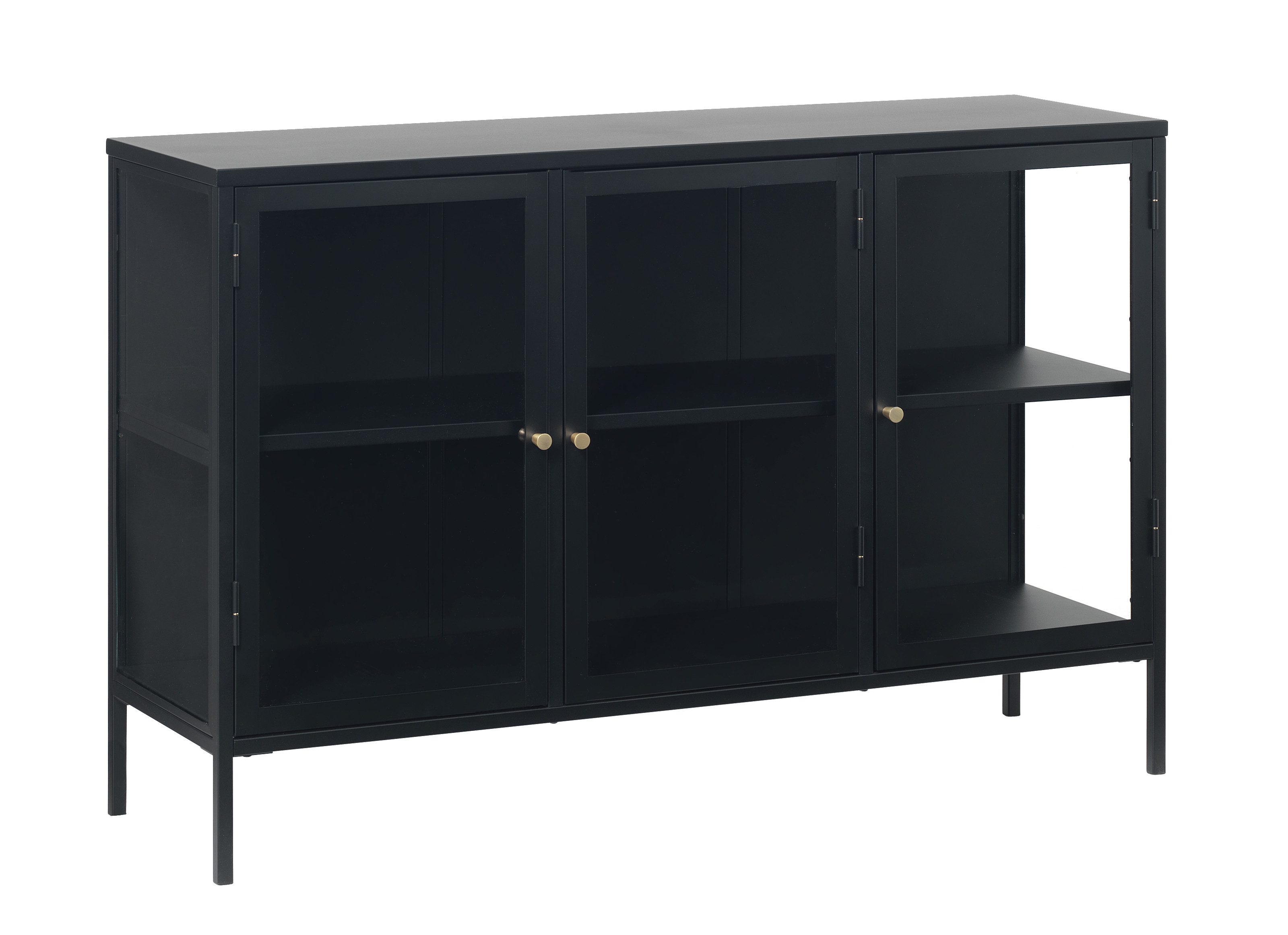 möbelando Vitrine CARMEL (B/H/T: 132x85x40 cm) günstig online kaufen