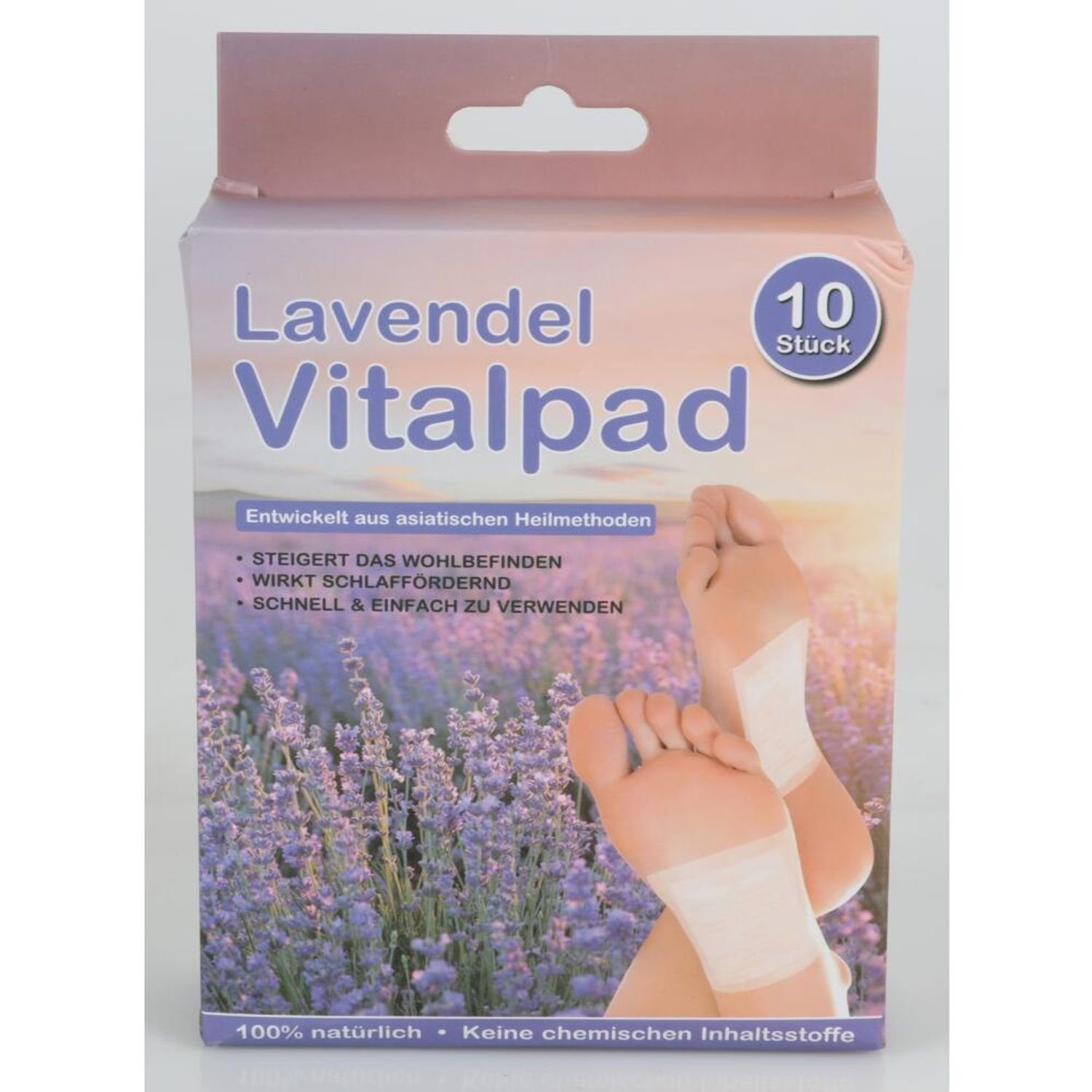 BURI Wundpflaster 24x Vitalpads 10er Pflaster Lavendel Stoffwechsel  Gesundheit Fuß Füße