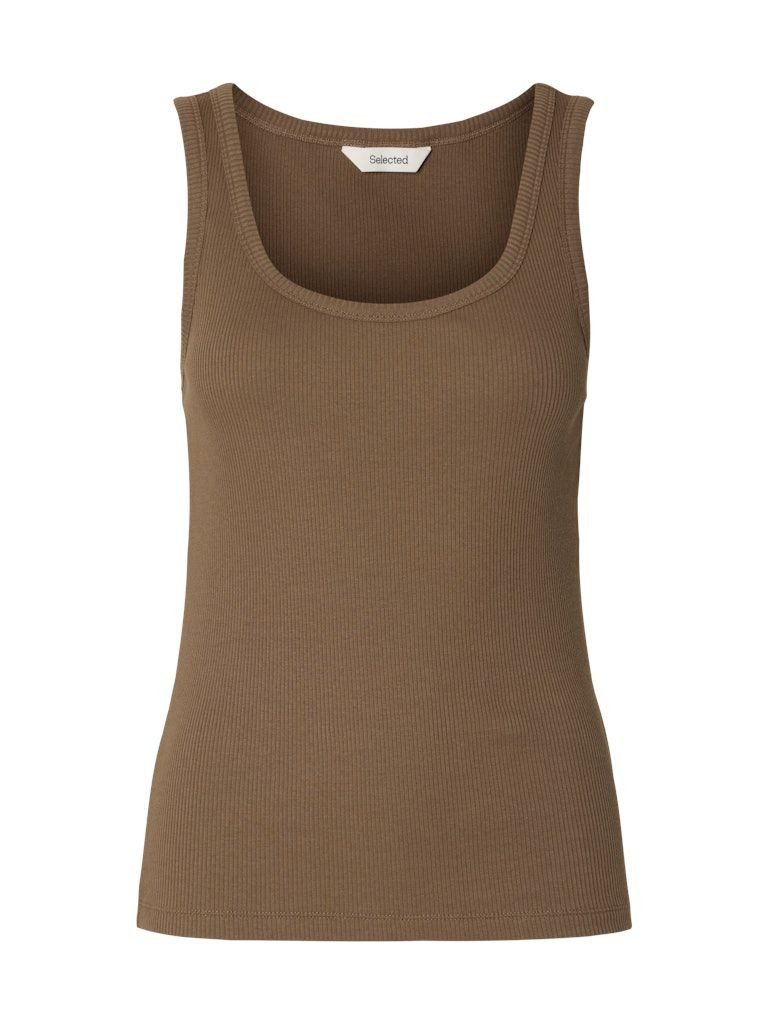 Selected Tanktop SLWANNA U-NECK TANK TOP
