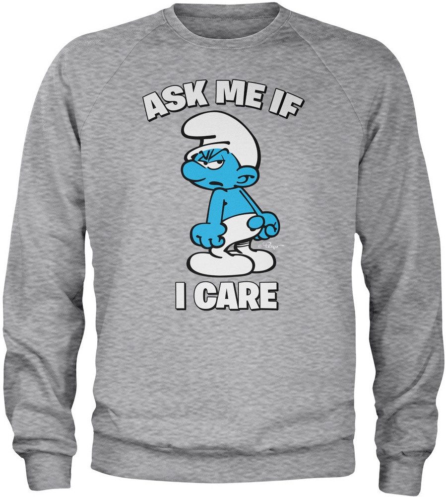 Die Schlümpfe Rundhalspullover The Smurfs - Ask Me If I Care Sweatshirt