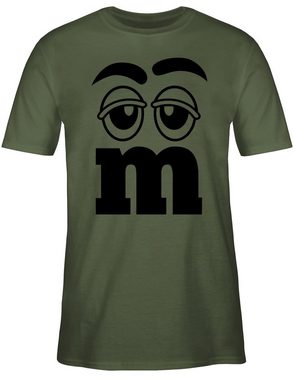 Shirtracer T-Shirt M und M Figuren Aufdruck M&M Karneval & Fasching