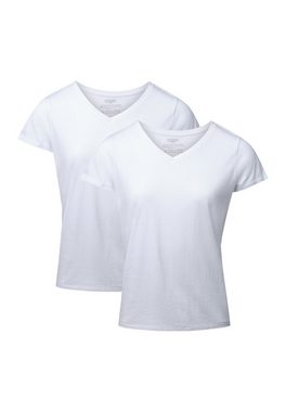 DANISH ENDURANCE T-Shirt Basic V-Neck Damen (2er-Pack) aus Modal & Baumwolle