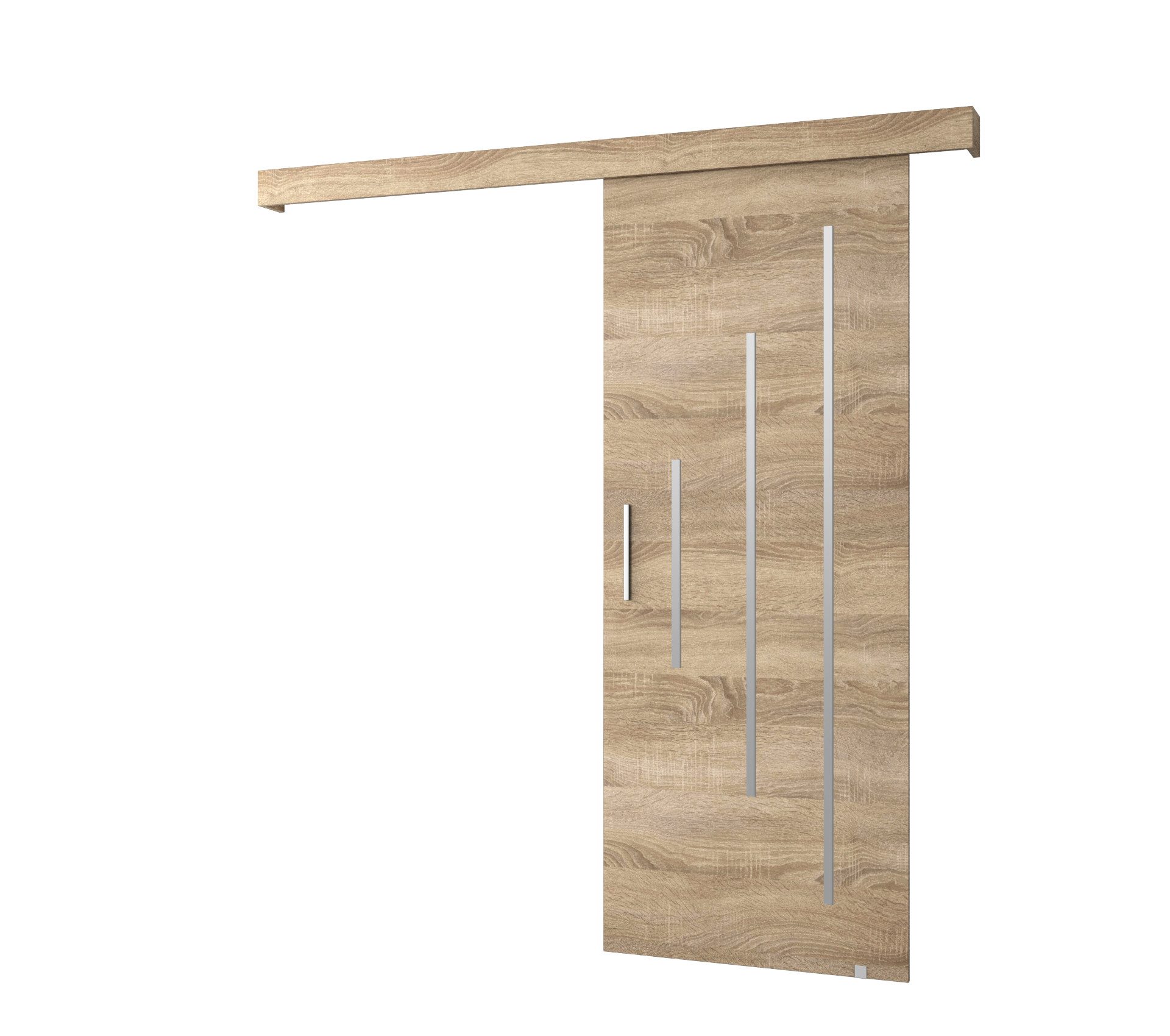 MOEBLO Schiebetür AGRA Y (mit/ohne Soft-Close-System, Tür universell Links / Rechts, Schiebetüren Gleittüren Schiebetüre Schiebesysteme Türen auf Schiene Türen mit Schiebemechanismus), (BxHxT):90x204x7cm