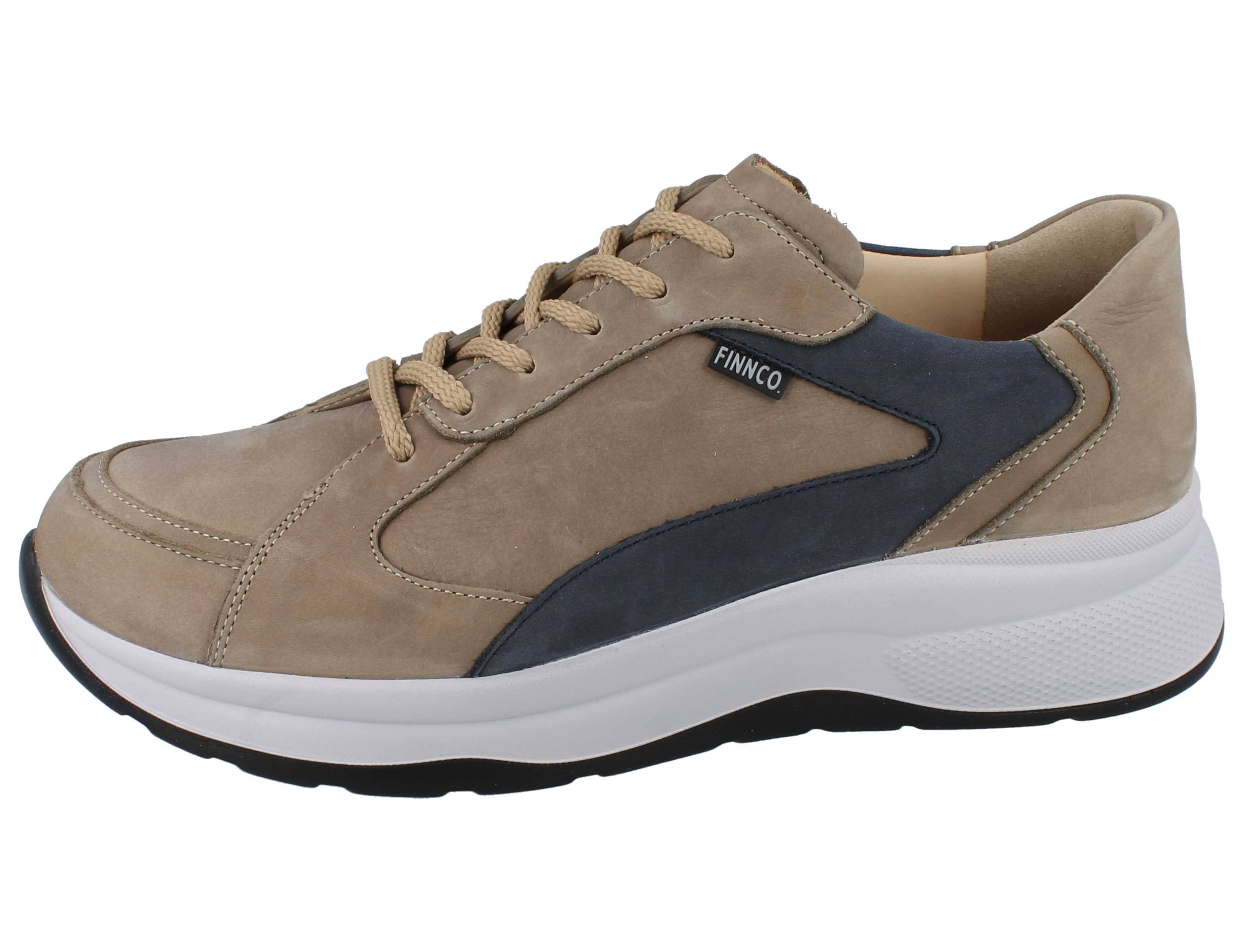 Finn Comfort FINN COMFORT FINNCO Piccadilly Herren Halbschuhe sandfarben Schnürschuh