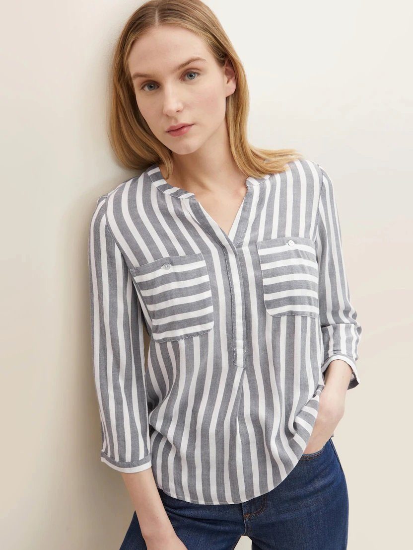 TOM TAILOR Blusenshirt blouse striped günstig online kaufen