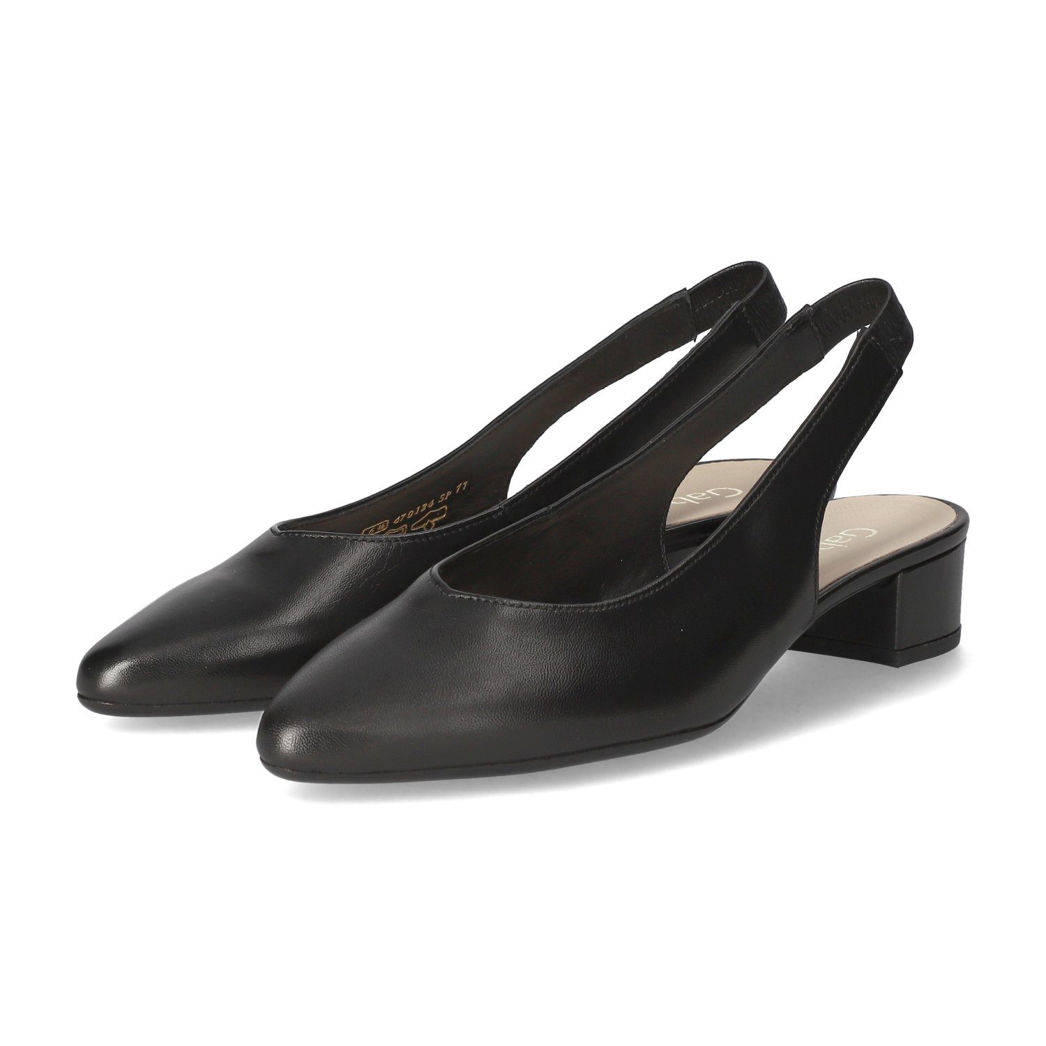 Gabor Damen Slingpumps Aus Leder – Elegante Absatzschuhe Mit Knöchelriemen Fürs Büro
