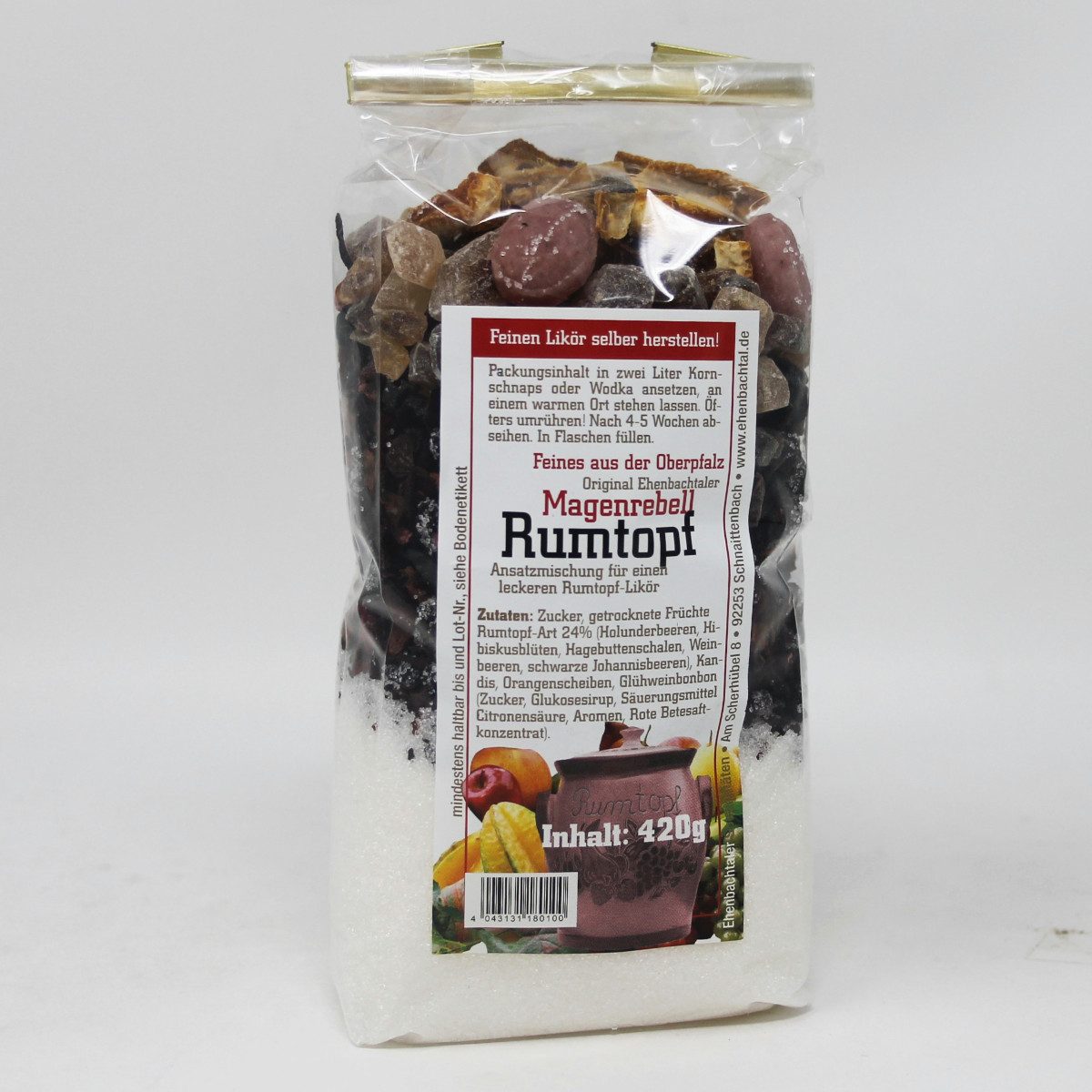 Biller Gewürz, Magenrebell Rumtopf Likör Ansatzmischung für Kräuterlikör 420g