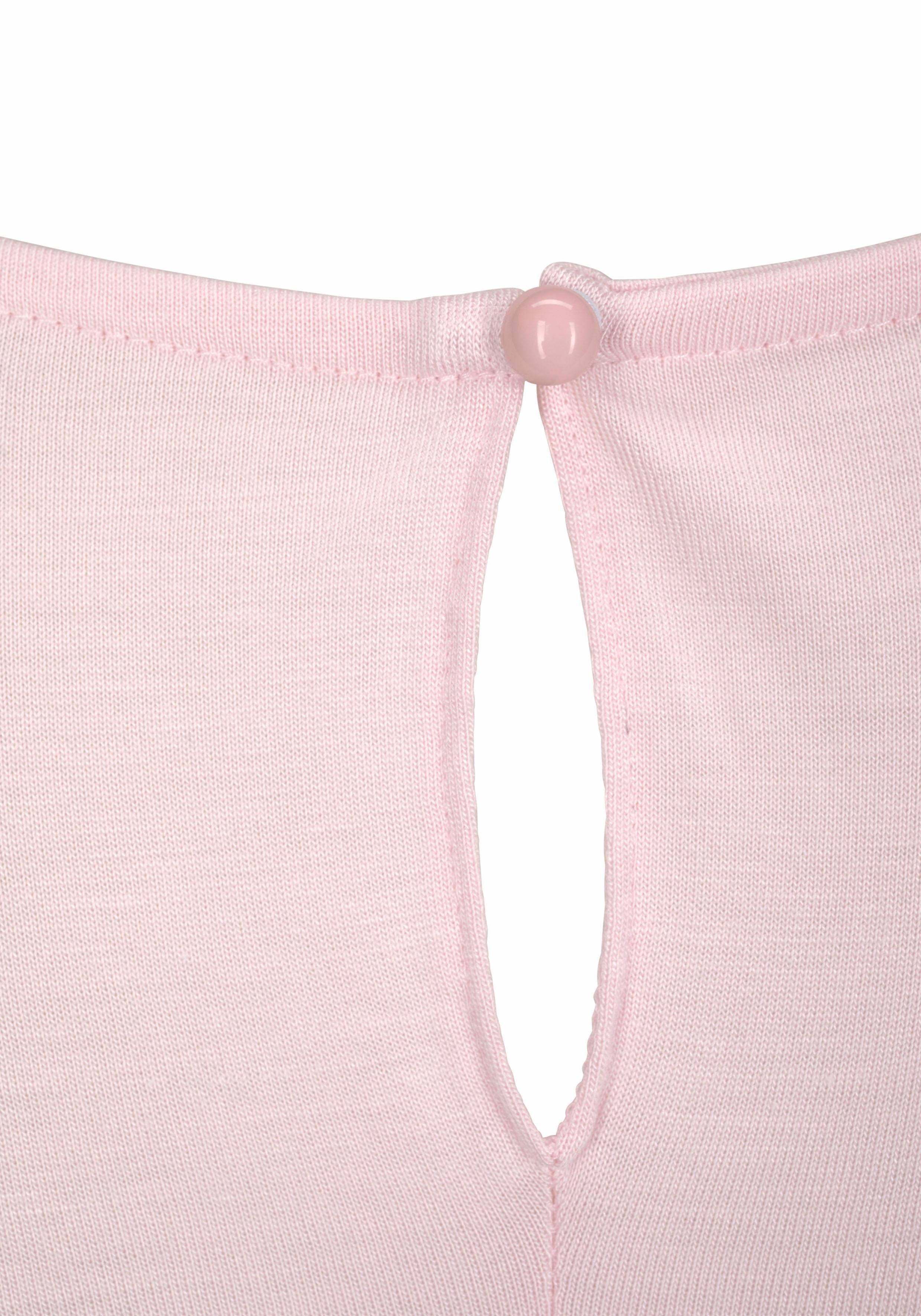 LASCANA T-Shirt mit verlängertem Rückenteil, Kurzarmshirt, Longshirt, Basic