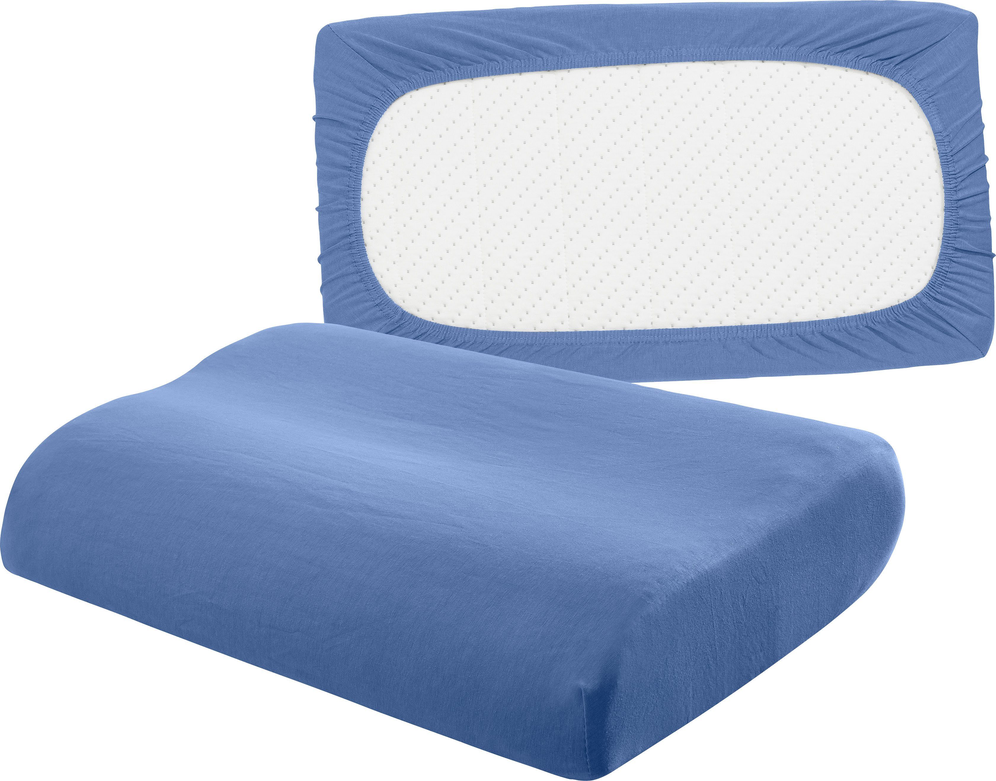 bellana Spannbettlaken Jersey-Elasthan deluxe, Jersey-Elasthan, Gummizug: günstig online kaufen