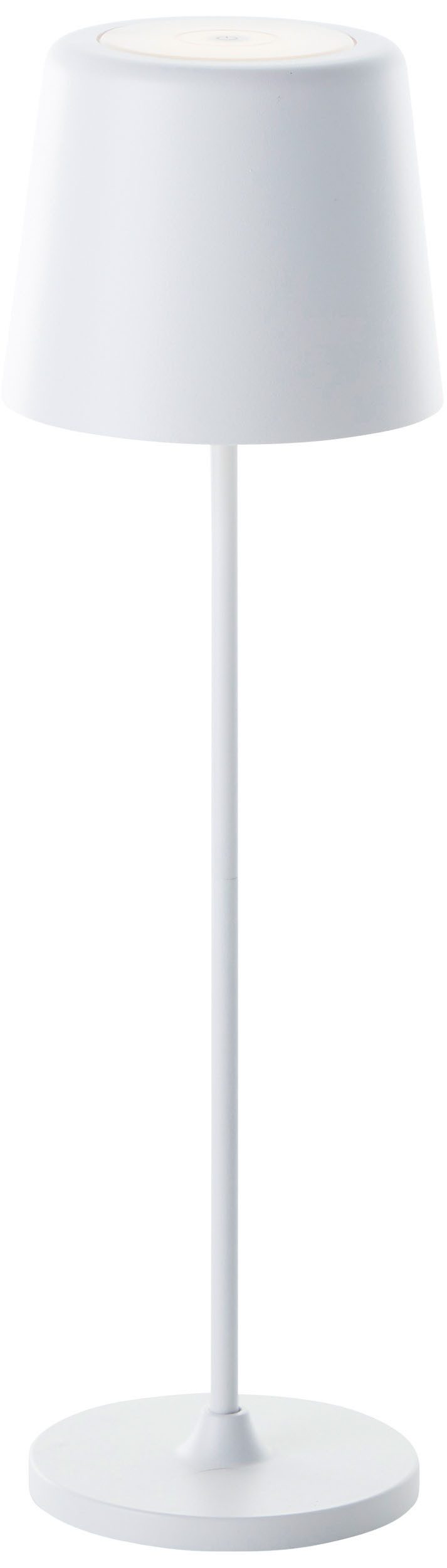 Brilliant LED Tischleuchte Kaami - mobile LED Außen Akku Tischlampe 2er-Set, Dimmfunktion, mehrere Helligkeitsstufen, LED fest integriert, Warmweiß, 310 lm, Touchdimmer, USB, Akku, Outdoor, Indoor, Akkuleuchte 37cm hoch