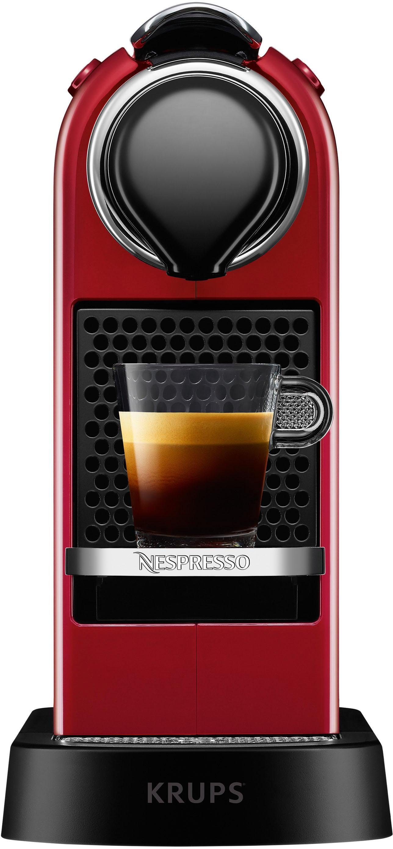 NESPRESSO Kapselmaschine XN7415 New CitiZ von Krups, Wassertank: 1 L, inkl. Willkommenspaket mit 7 Kapseln