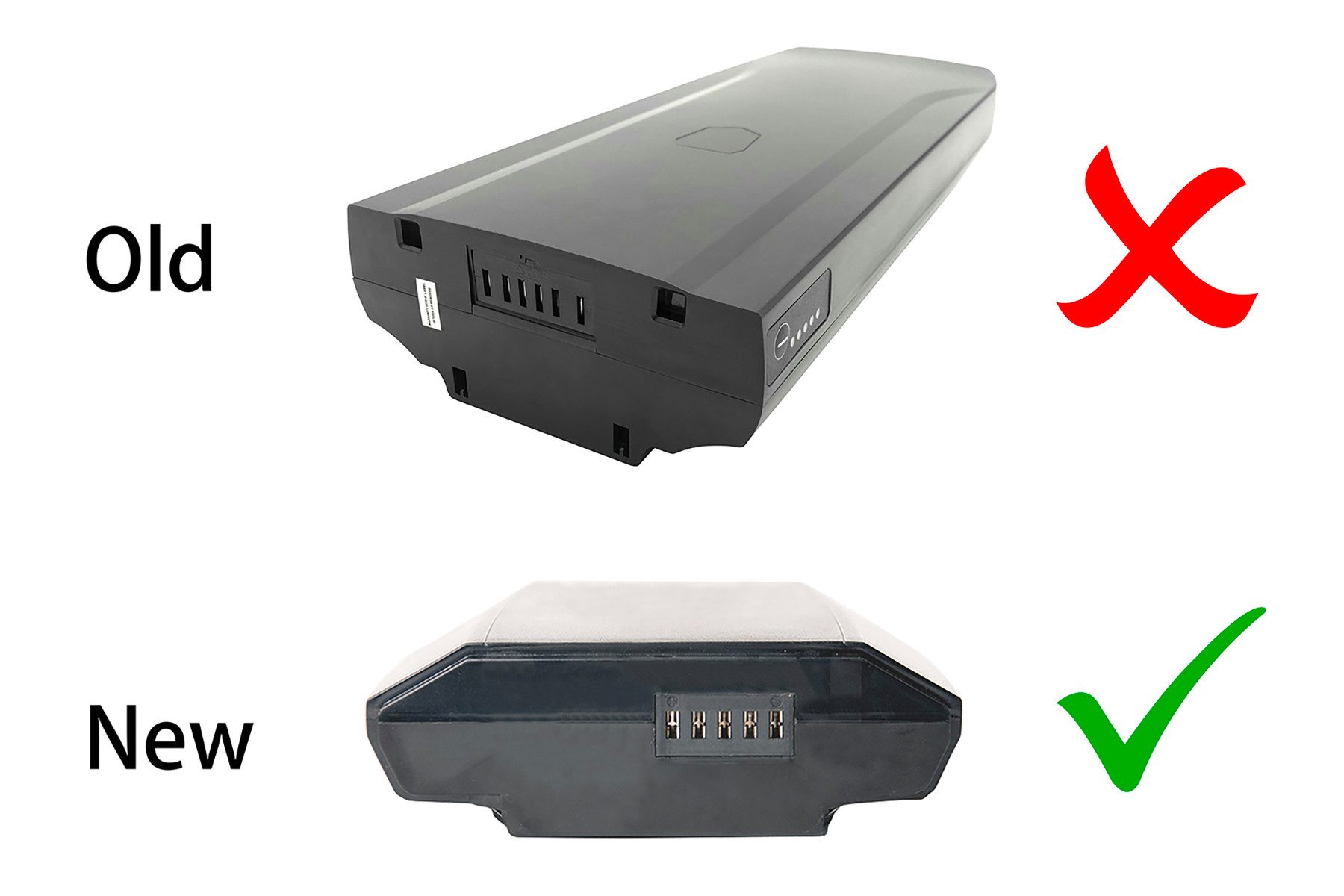 PowerSmart Greenway YJ145 E-Bike Akku für Telefunken Multitalent RC657 (Modelljahr abhängig)(neue Version), Telefunken RC657, RC657-S City mit 2A Ladegerät Li-ion 14500 mAh (36 V)