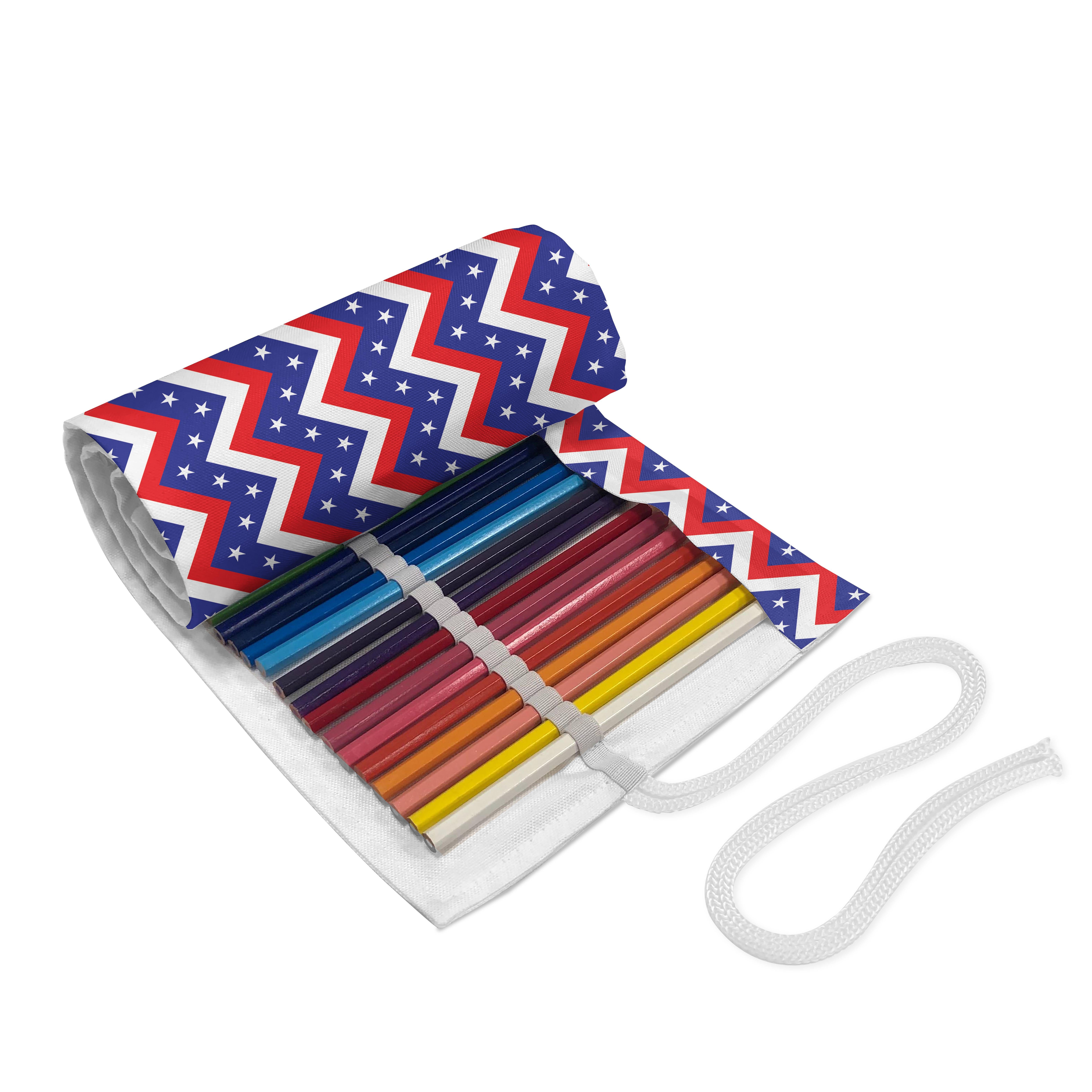 Abakuhaus Federmäppchen langlebig und tragbar Segeltuch Stiftablage Organizer, 4. Juli Lustige Haustier